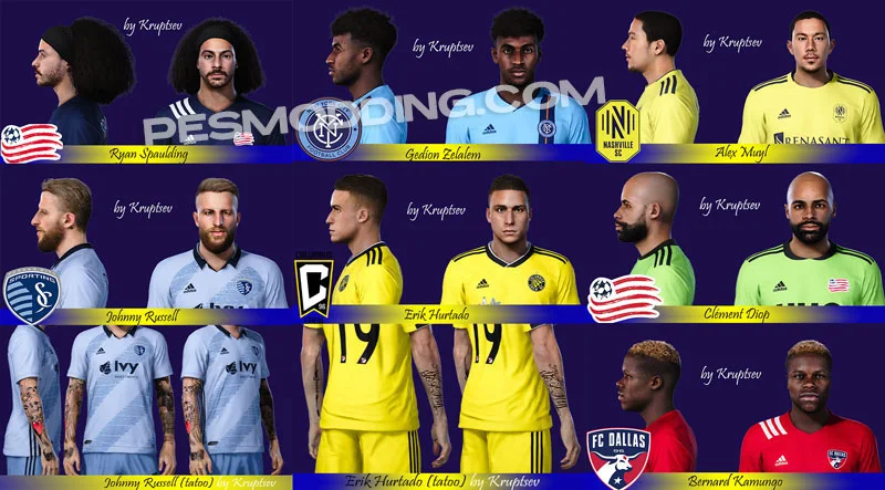 NEW PES 2021 MLS 2023 Mega Facepack by Kruptsev