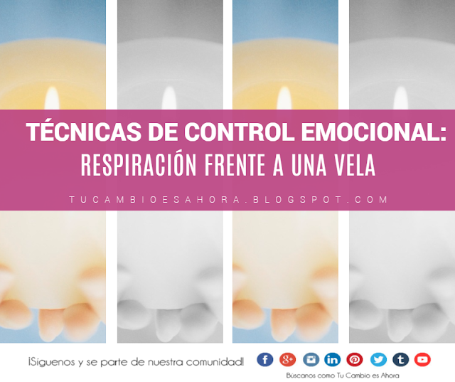 Manejos de las emociones: respiración frente a una vela