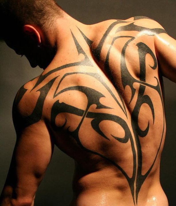 Tribal Back Tattoo