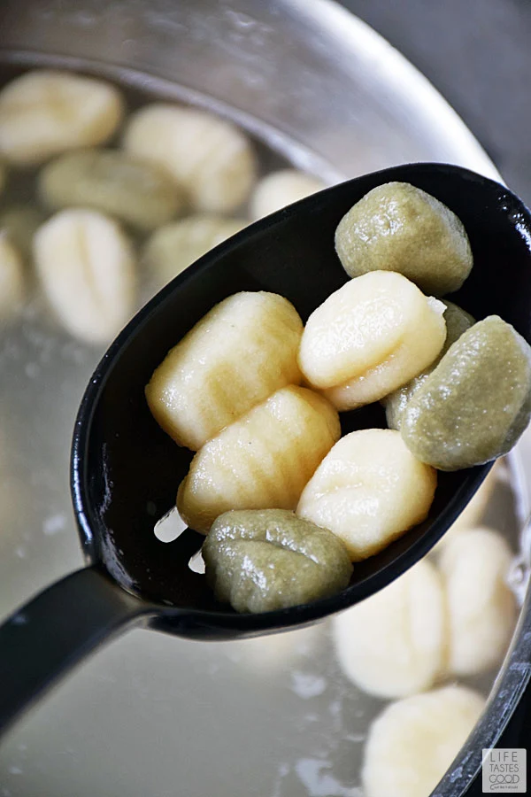 Pan Fried Gnocchi with Spinach and Parmesan