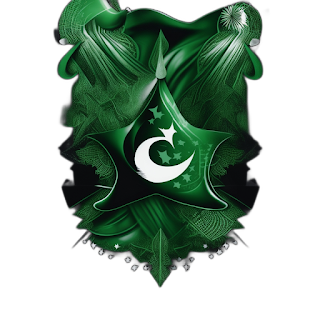 Graphic Design, Pakistan Independence Day, Unique, vector, masterpiece, Black Background,