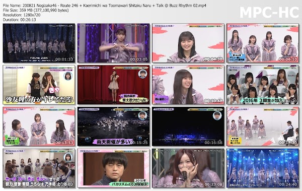 200821 Nogizaka46 - Route 246 + Kaerimichi wa Toomawari Shitaku Naru + Talk @ Buzz Rhythm 02