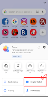 Opera Crypto Wallet Feature