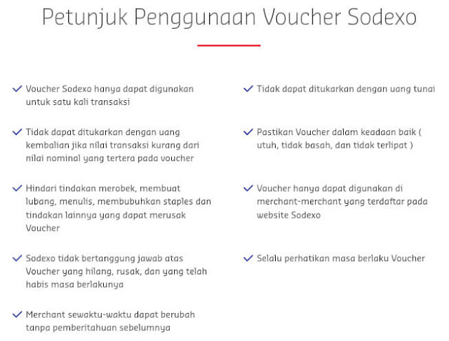 petunjuk penggunaan voucher sodexo