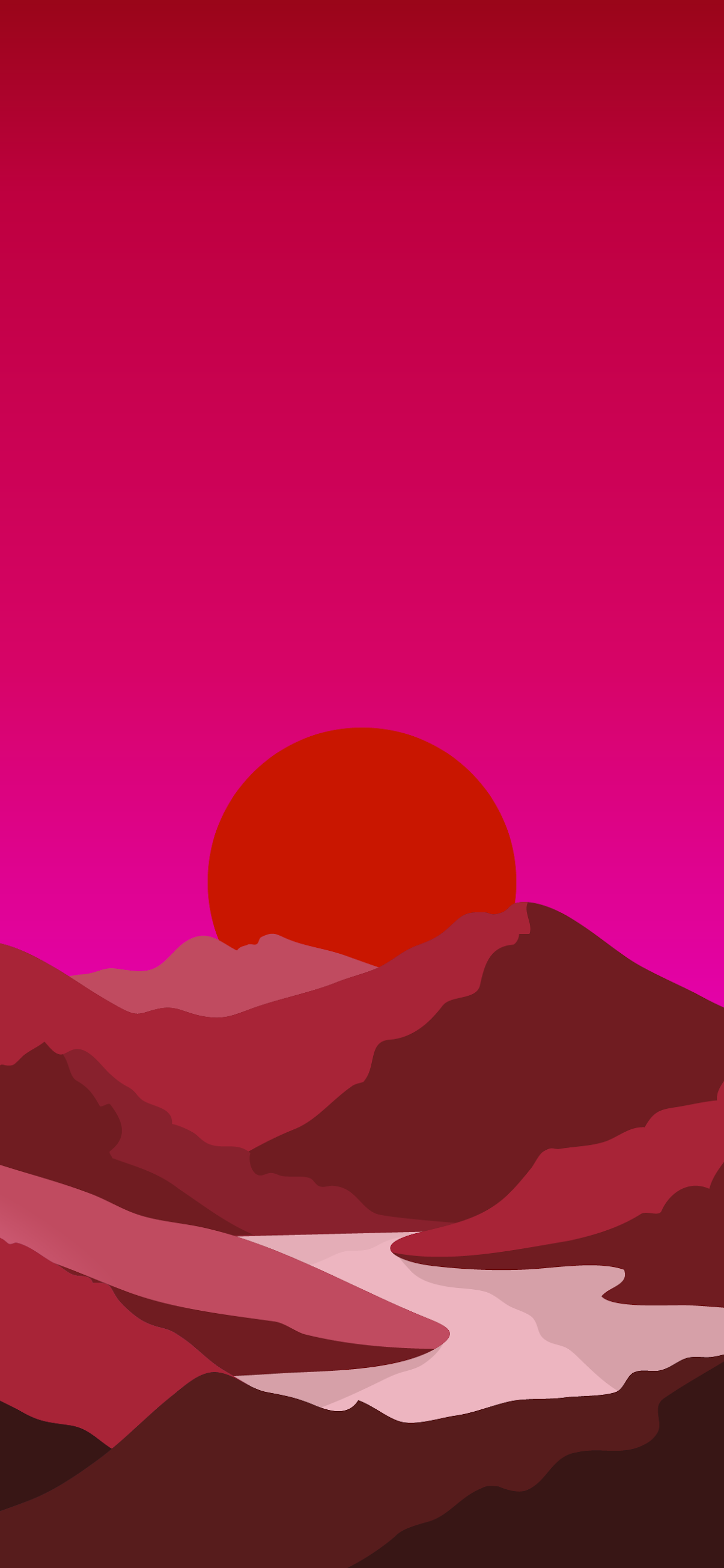 Pink Red Landscape Background Hd