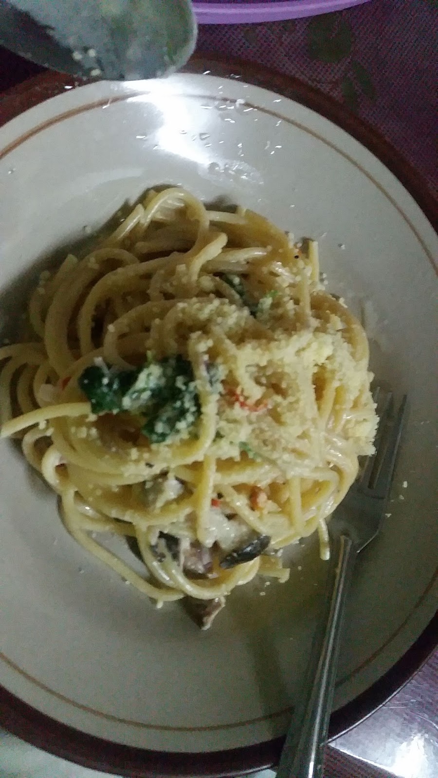 UnTitled : RESEPI : Spaghetti Carbonara TANPA sos prego