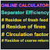 SEPARATOR EFFICIENCY -FORMULA 1