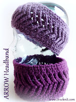 how to crochet, crochet patterns, headbands, ear warmers, arrows,