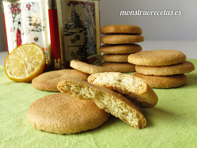 Galletas de limón sin mantequilla y sin lactosa