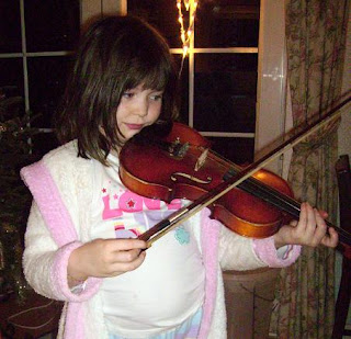 Eleanor playing violin