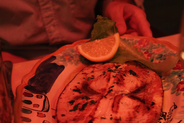 Grilled swordfish at Chez Black, Positano, Italy