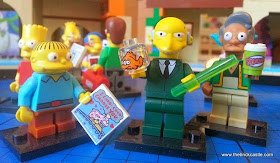 LEGO Simpsons Mr Burns and Ralph Wiggum minifigures