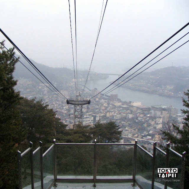 【千光寺山纜車】搭纜車到山頂　遠眺瀨戶內海景色