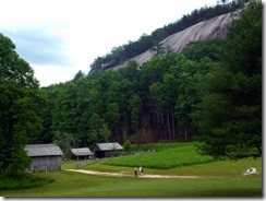 Hutchinson Homestead at the base of the mountain