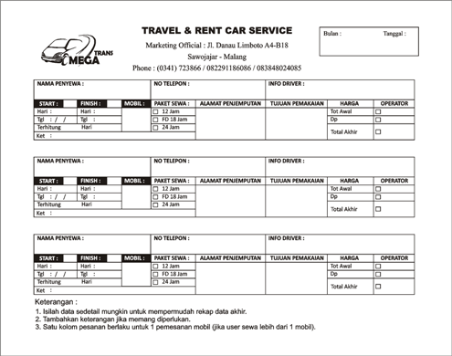 Nota Bon Faktur Kwitansi invoice ~ PERCETAKAN MURAH MALANG 