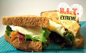 BLT Extreme {Domestic Femme} #Bacon #Lettuce #Tomato #Egg #Sandwich #Sandwiches #Quick #Meal #Meals #Dinner #Dinners #Easy #Eggs #Recipe #Recipes