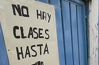 Paro de labores en Secundaria General 20 de Cancún: Gobierno del estado les adeuda salarios