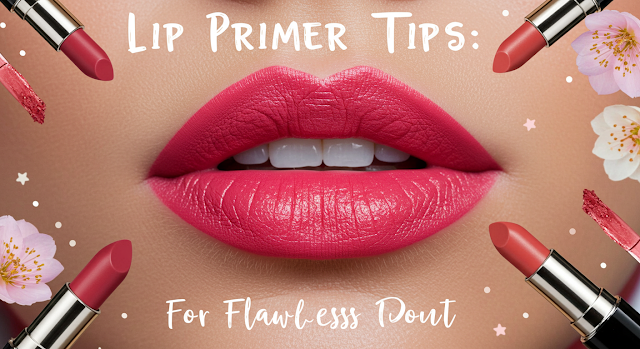 Lip Primer Application,DIY Lip Primer Ingredients, Lipstick Before and After Primer Use