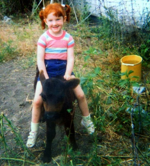 Amber riding calf2