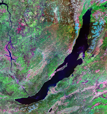 Satellite image of Lake Baikal