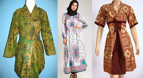 10 Model  Baju  Batik  Atasan  Untuk  Wanita  Gemuk  2019