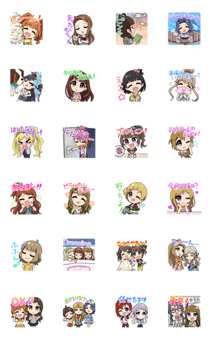 Line Official Stickers The Idolm Ster Million Live Chibi Ver 3