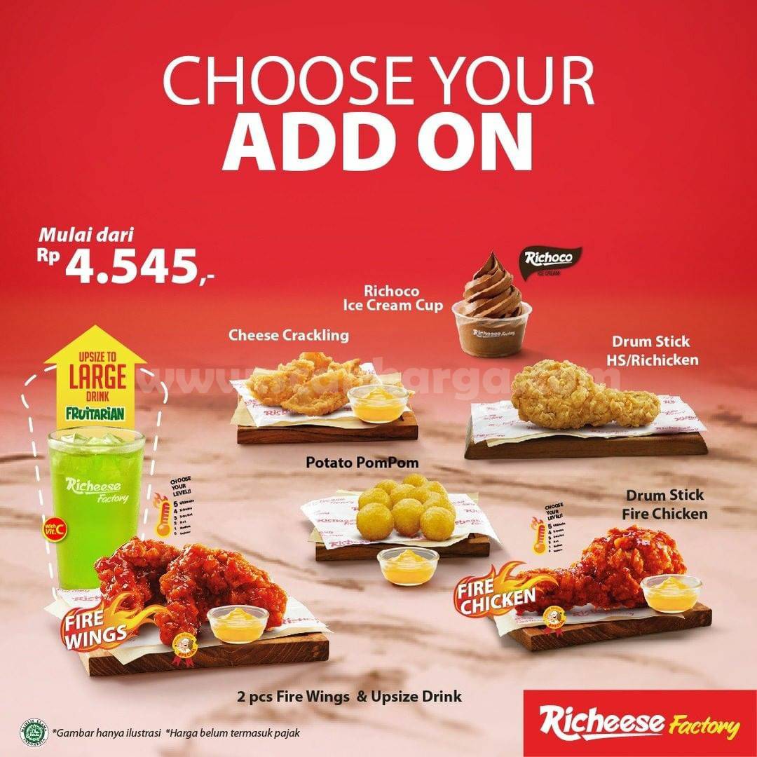 Promo RICHEESE FACTORY – Menu Spicy Treat Harga Spesial mulai Rp 28.182