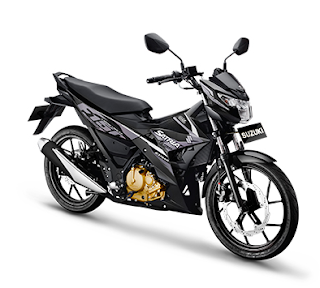 Satria F150 Injeksi Titan Black/Solid Black (hitam)