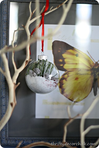 DIY snow ornament