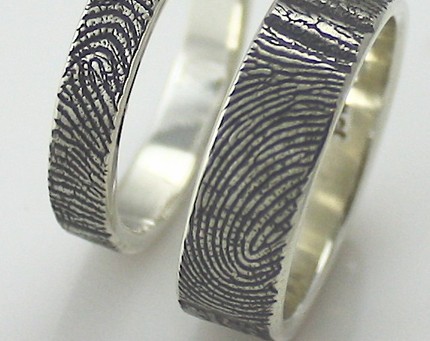 Fingerprint Wedding Rings