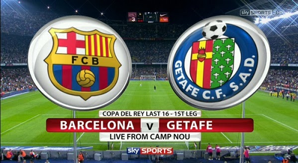 FC Barcelona vs Getafe 09-01-2014