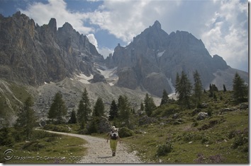 Ai piedi delle Pale di San Martino