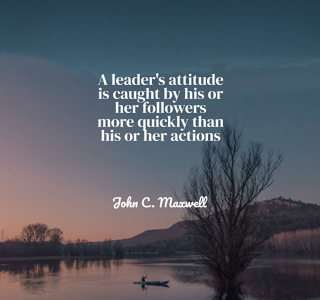 Attitude in leadership