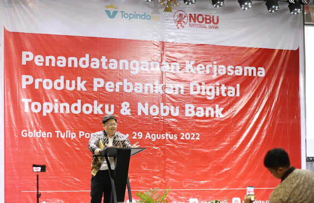 Topindoku Secara Resmi Melakukan Penandatanganan Kerja Sama Bersama Nobu Bank