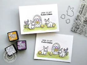 Sunny Studio Stamps: Easter Wishes and A Good Egg Easter Card by Emily Leiphart