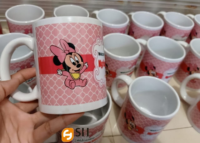 Souvenir Mug Custom print Murah