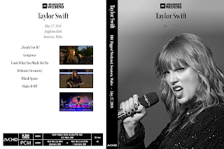 Taylor Swift BBC Biggest Weekend Swansea Wales UK May 27 2018 AVCHD Blu-Ray cover