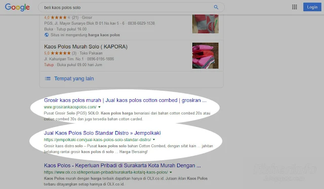 Pencarian dengan keyword khusus