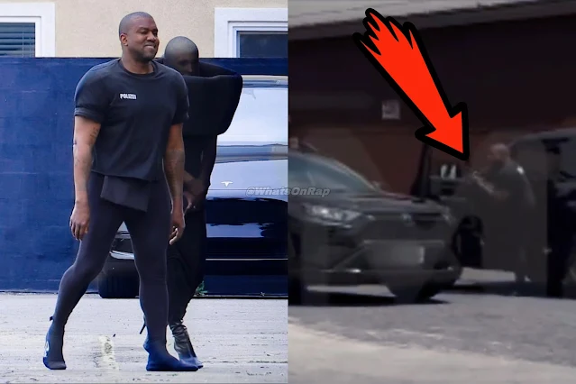 Kanye West Yells at Paparazzi as He, ‘Wife’ & Son Head to Church