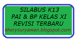 Silabus k13 PAI & BP Kelas XI SMA Revisi Terbaru