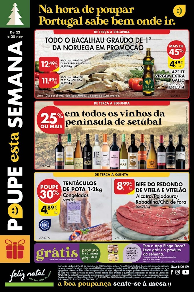 Folheto Semanal PINGO DOCE - "POUPE ESTA SEMANA" preços válidos até 28 de novembro