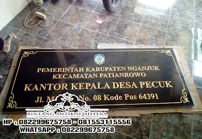 Papan Nama Prasasti Peresmian Granit