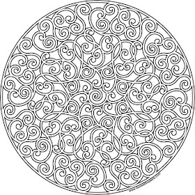 Hidden heart mandala to print and color available in JPG and transparent PNG #coloringpage #hearts #mandalas