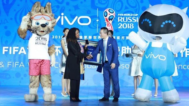 الفيفا توقع عقد شراكة مع الشركة الصينية فيفو لرعاية كأس العالم 2018