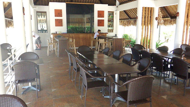 interior view of Blucharm Cafe at Mikomiko Resort in Mondragon Northern Samar