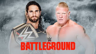 Seth Rollins vs Brock Lesnar-WWE World Heavyweight Championship Match Battleground July,2015