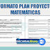 FORMATO PLAN PROYECTO MATEMÁTICAS