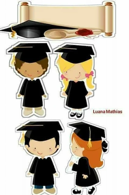 Graduation Party Free Printable Cake Toppers.