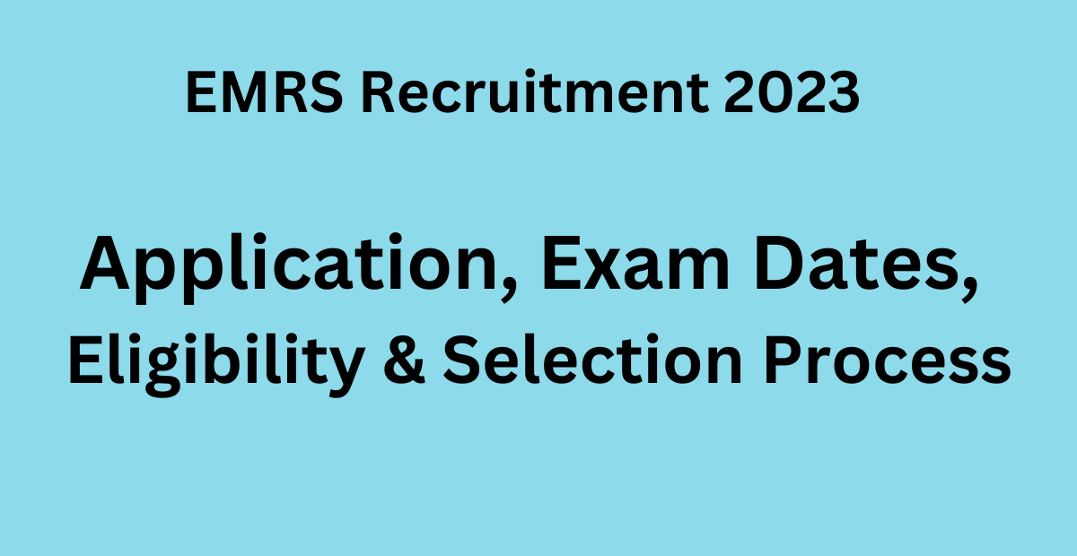 emrs recruitment 2023 official notification pdf