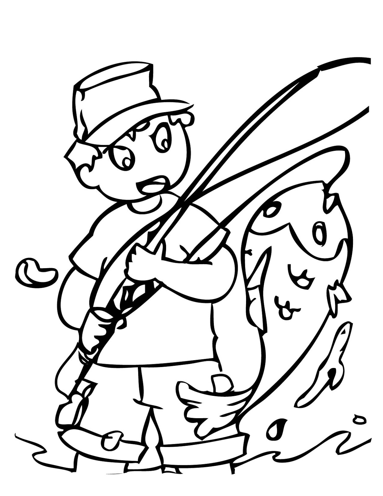 Free Coloring Pages Of People Fishing 8